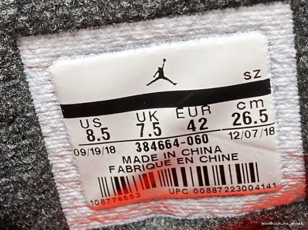 Air OG 6 384664-060 Black Jordan Retro Infrared 0324